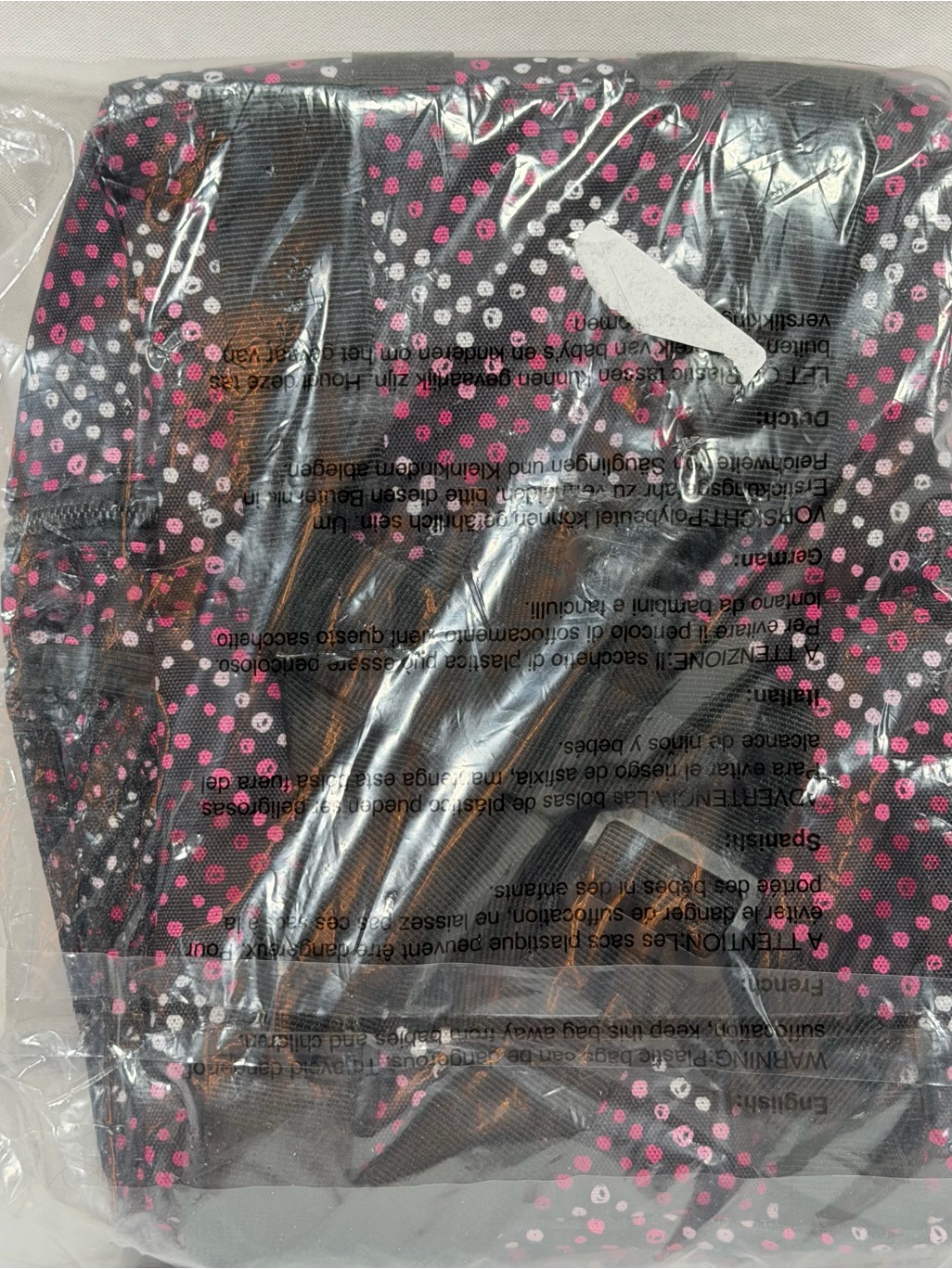 Packit Freezable Lunch Bag Backpack Cooler Black Pink Polka Dots Pba Pvc Free — image 7 of 8